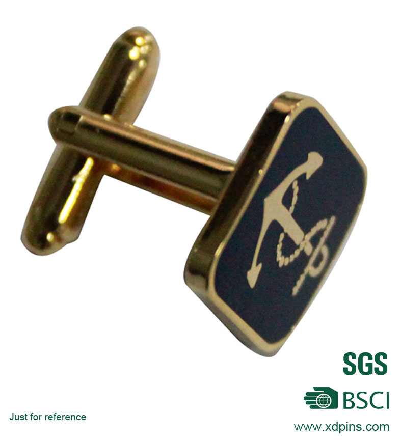 Custom Metal Cufflinks for Men with Customized Logo (XD-258)