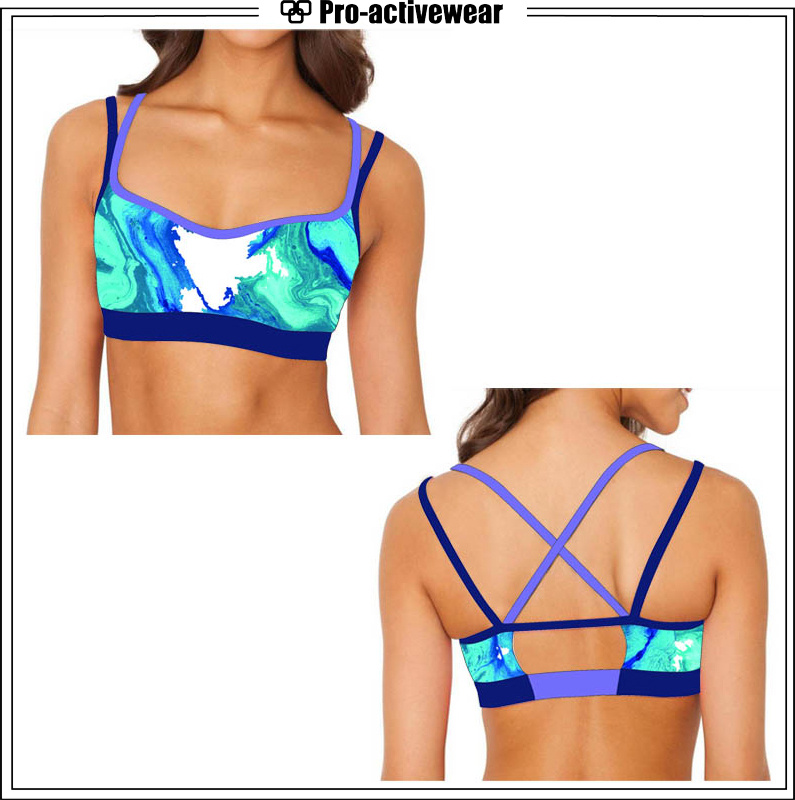 Made Sublimation Plus Size Push-up Sport Bra