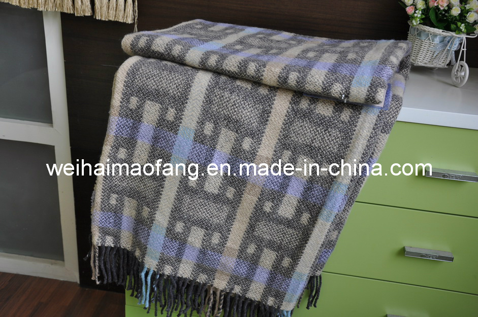 Woven Woolen Blended Throw (NMQ-WT042)