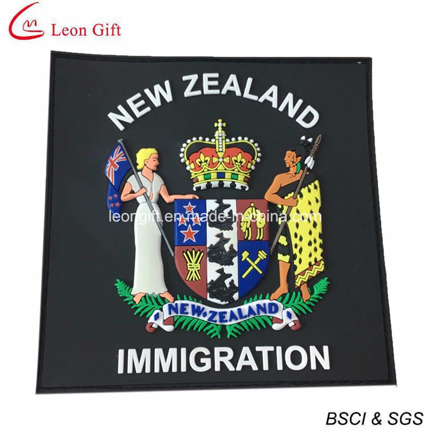 Cheap Custom PVC Patches 3D PVC Patches with Velcro Backing