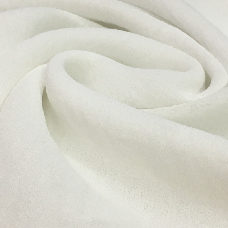 China Factory White Color Chiffon Fabric for Dress