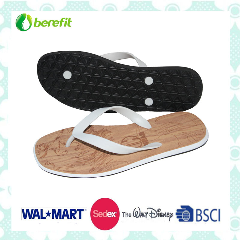 PVC Upper and Soft EVA Sole, Men's Slippers