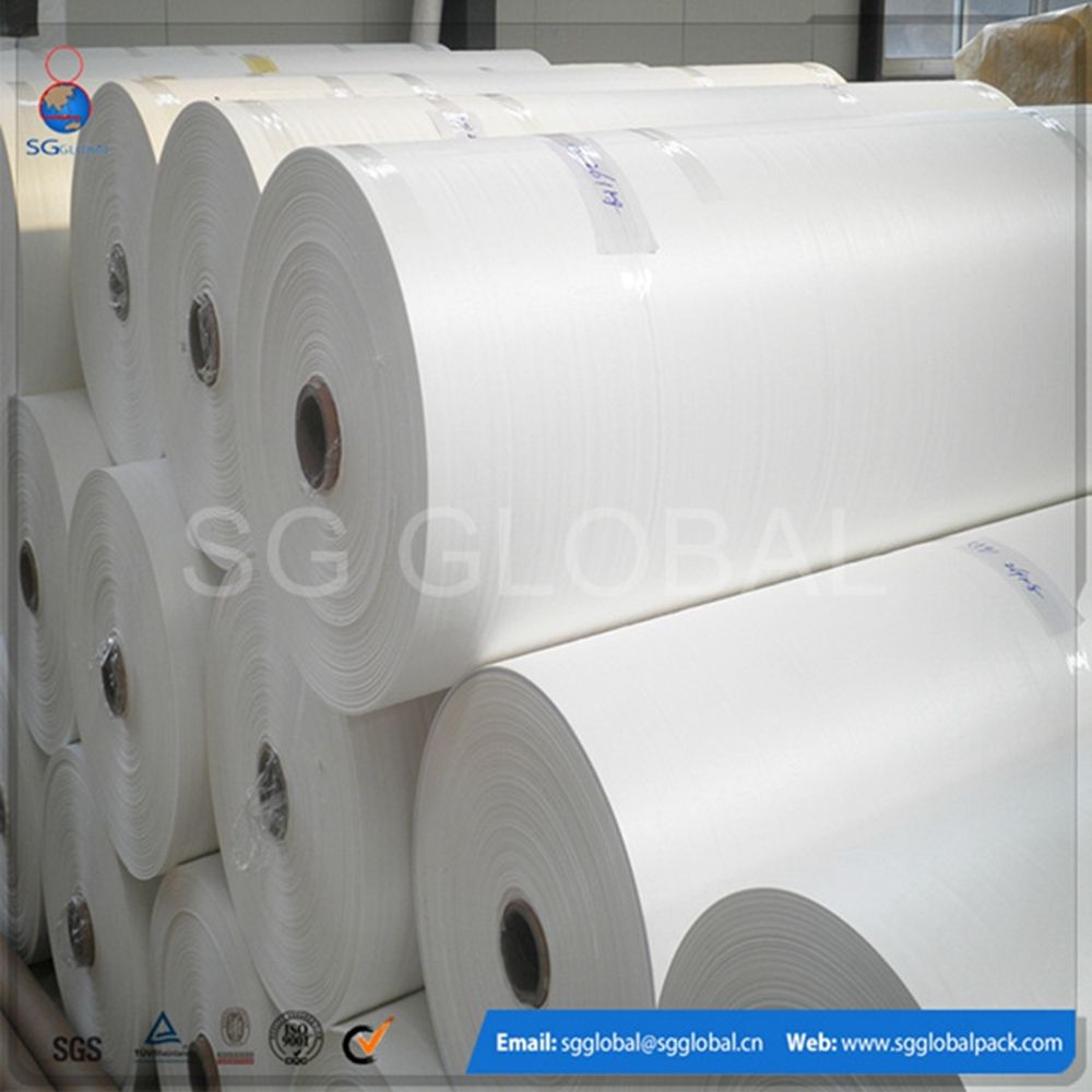 PP Flat Width 210cm/214cm Mat Cover White Fabric