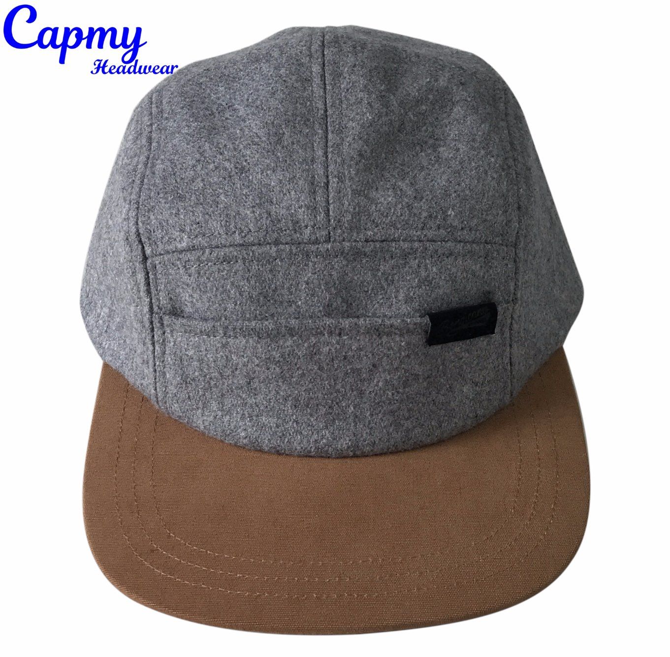 Clients Design 5 Panel Hat with Label 5 Panel Cap