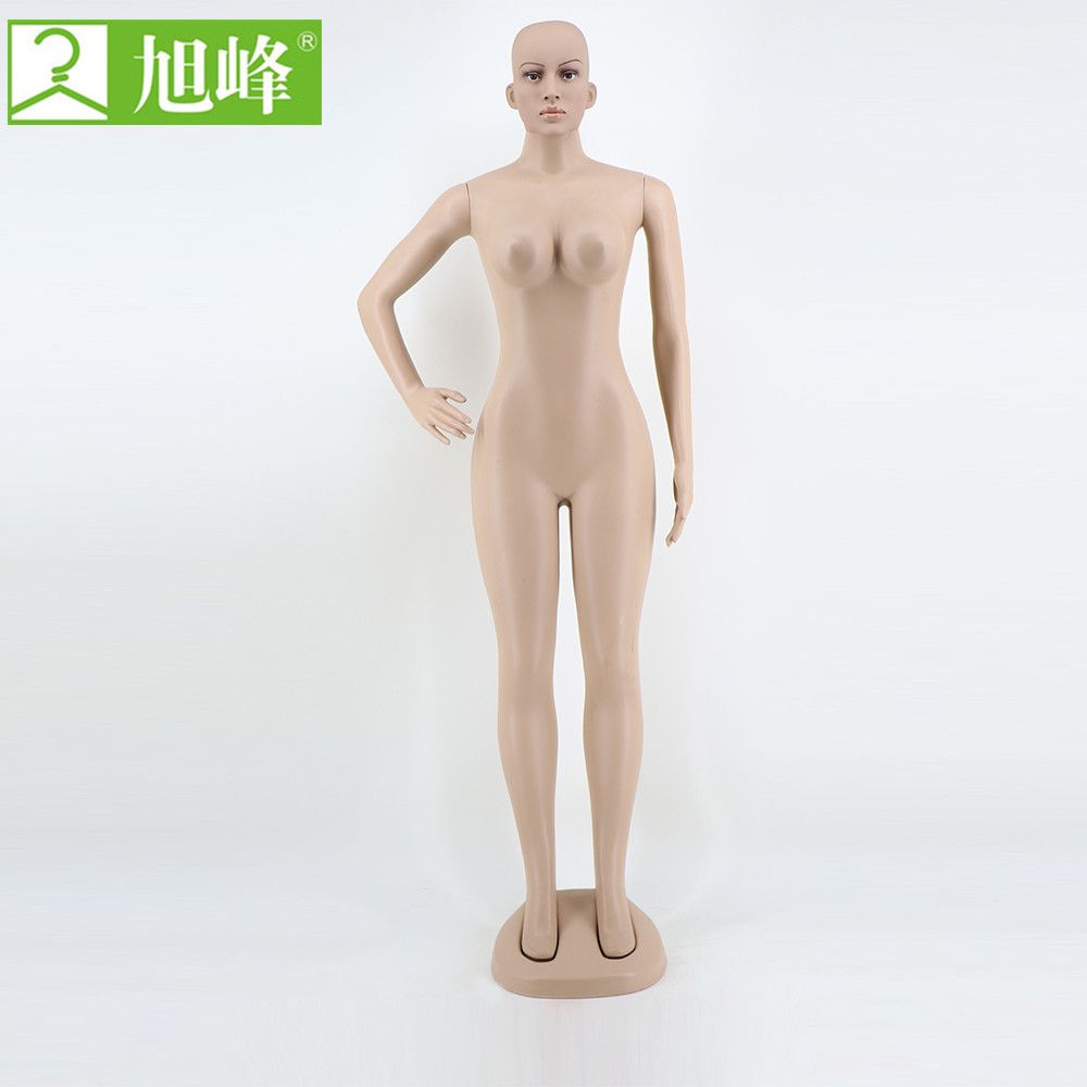 Big Brest Plastic Female Mannequins with Make-up Head