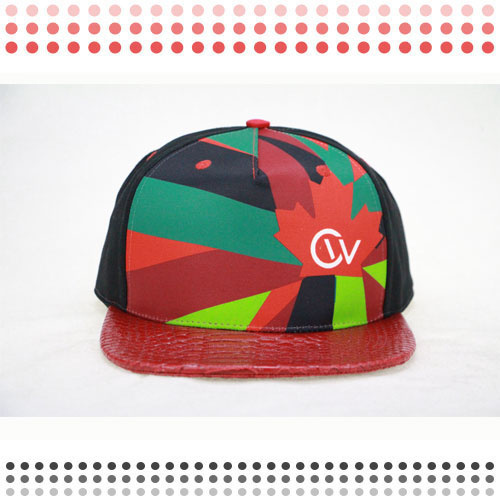 Hat Custom Leather Snapback Cap Leather Baseball Hat