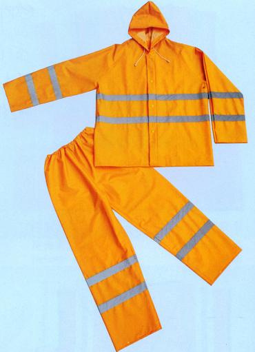 PVC Rain Suit with Reflector