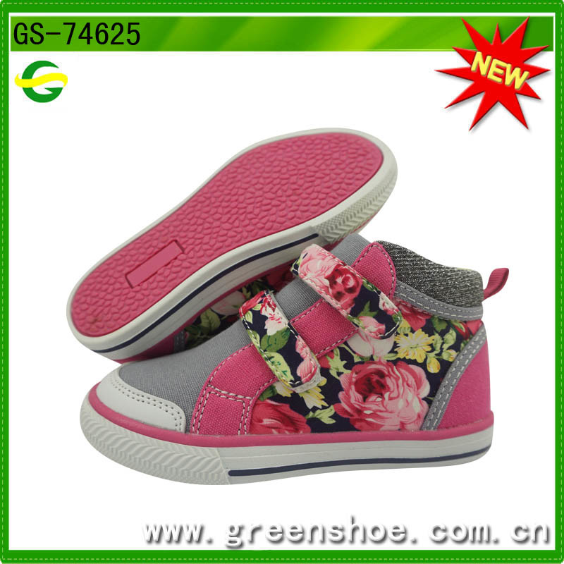 New Popular Beautifual Children Girls Canvas Shoes (GS-74625)