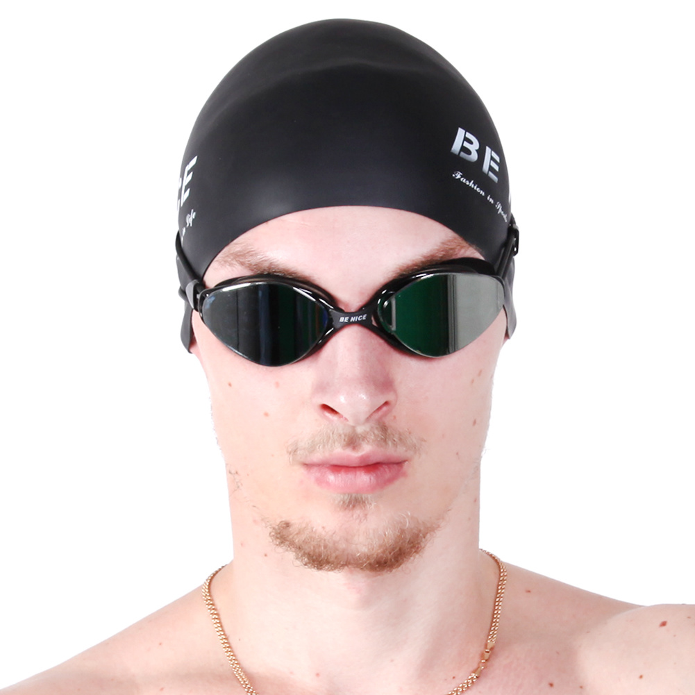 China Swim Cap and Swimming Goggles with Custom Logo
