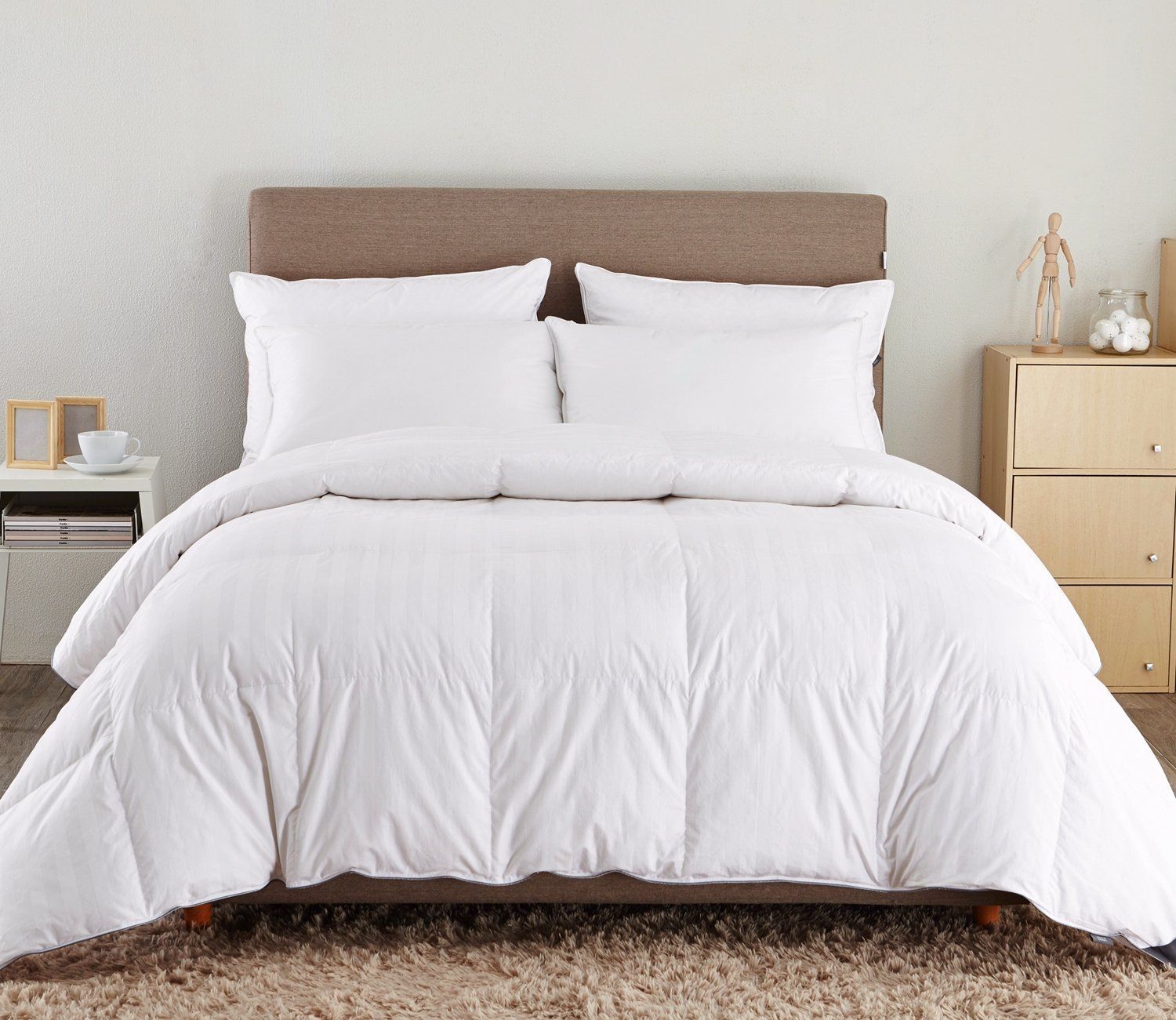 100% Cotton Soft Comforter Home King Duck Down Comforter