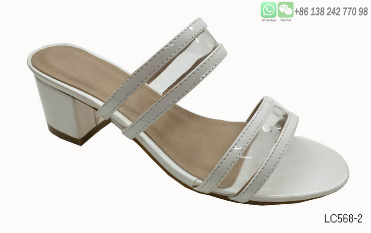 Ladies Sandals Plastic Transparent Peep Toe High Heel Shoes