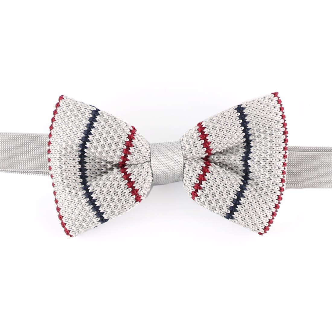 Men's Fashionable 100% Polyester Knitted Bow Tie (YWZJ97)