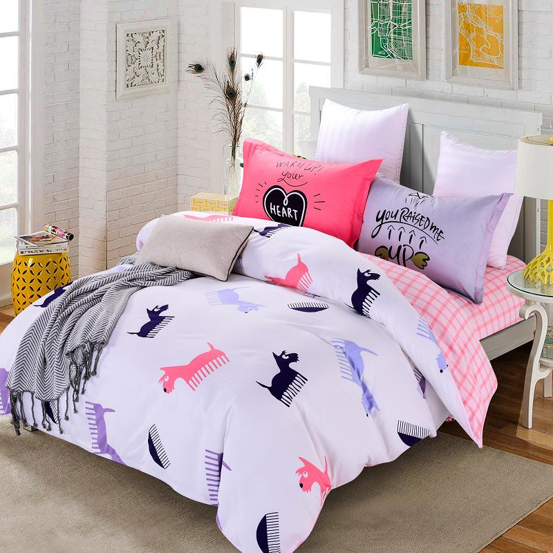 Bright Color Cotton Fabric Bedding Cotton Bed Sheet