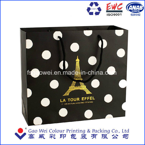 2016 Customized Printed High Quality Shopping Paper Bag, Apparel Bag