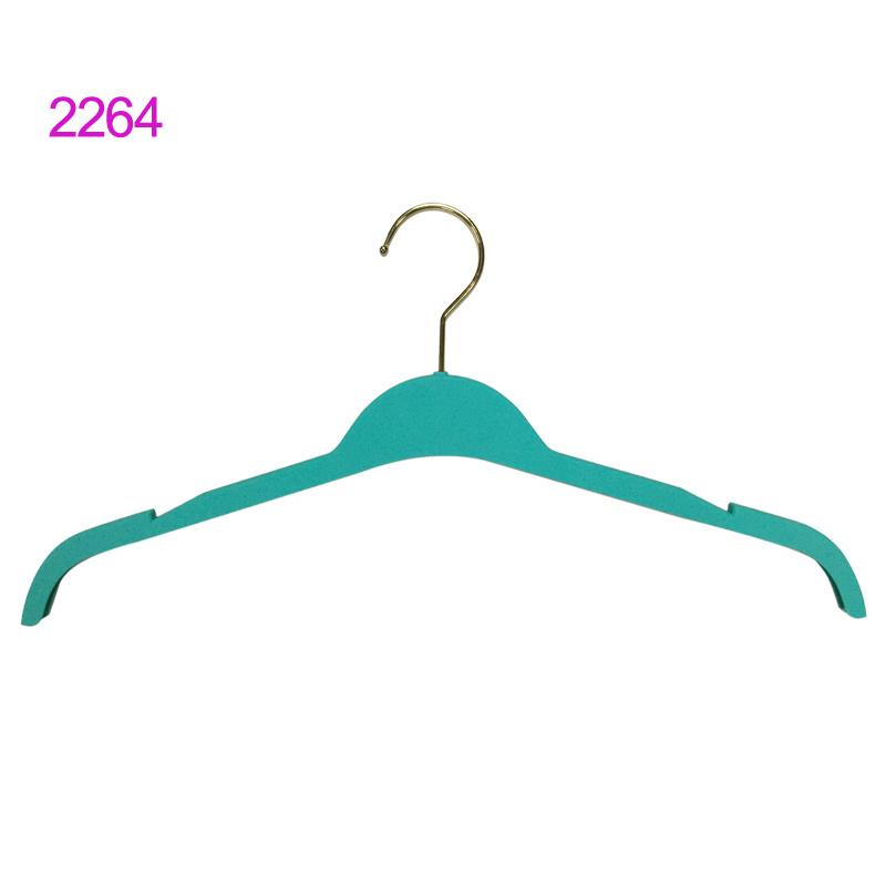 Wholesale Custom No Slip Men Sportwear Display Thin Plastic Shirt Hanger