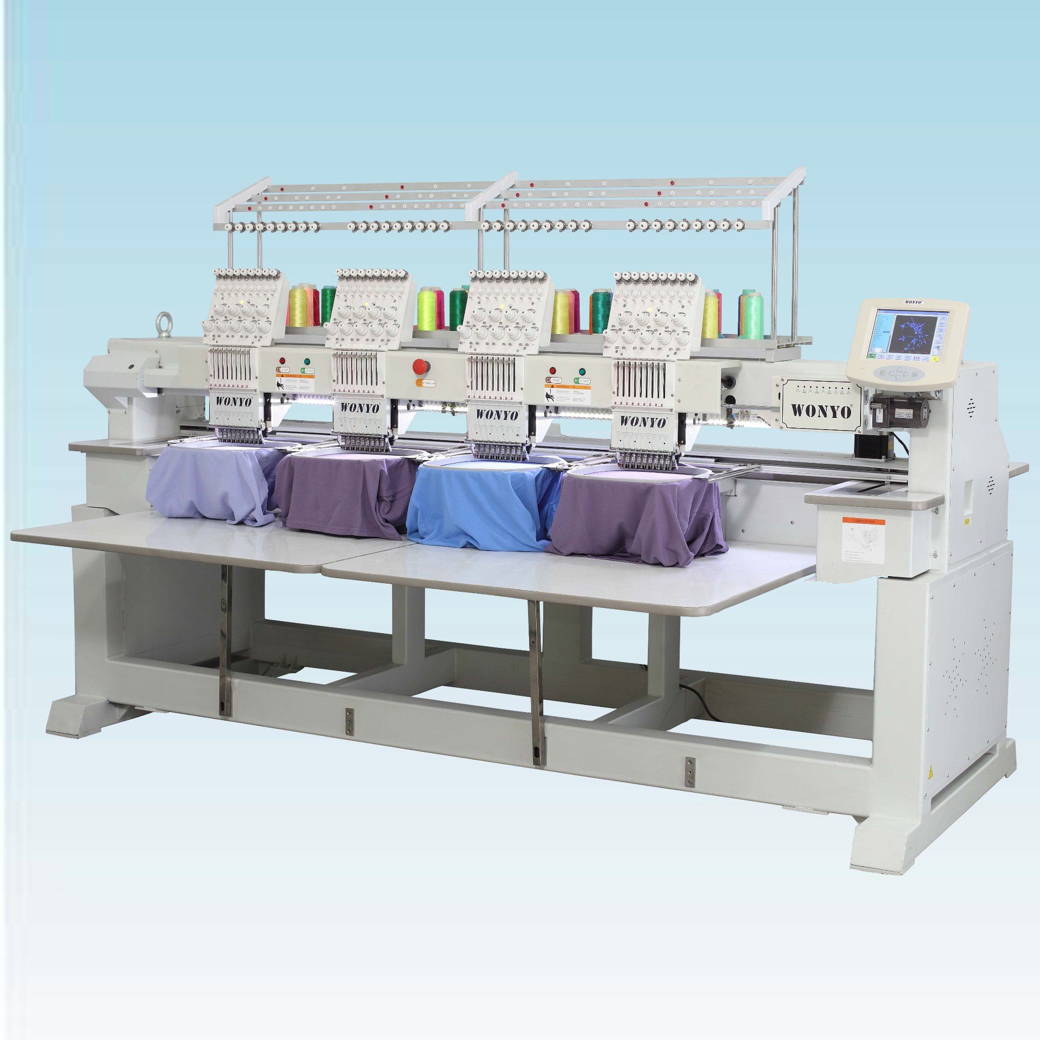 4 Heads Computerized Embroidery Machine 1204c with Cap Tshirt Flat Functions