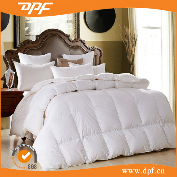 High Quality Cheap Queen Size Feather Comforter Set White Color