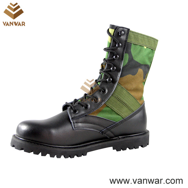 Combat Camo Fabric Military Camouflage Boots (CMB010)