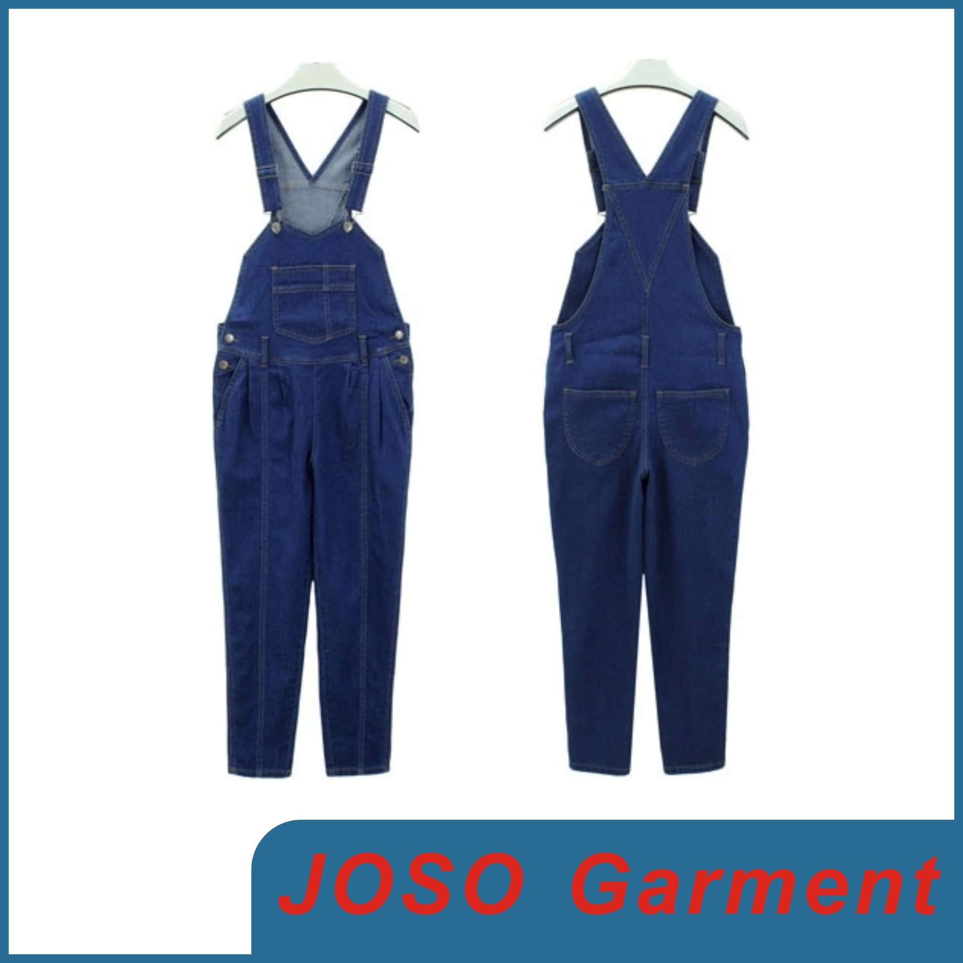 Girls Blue Jean Denim Jean Overalls (JC1104)