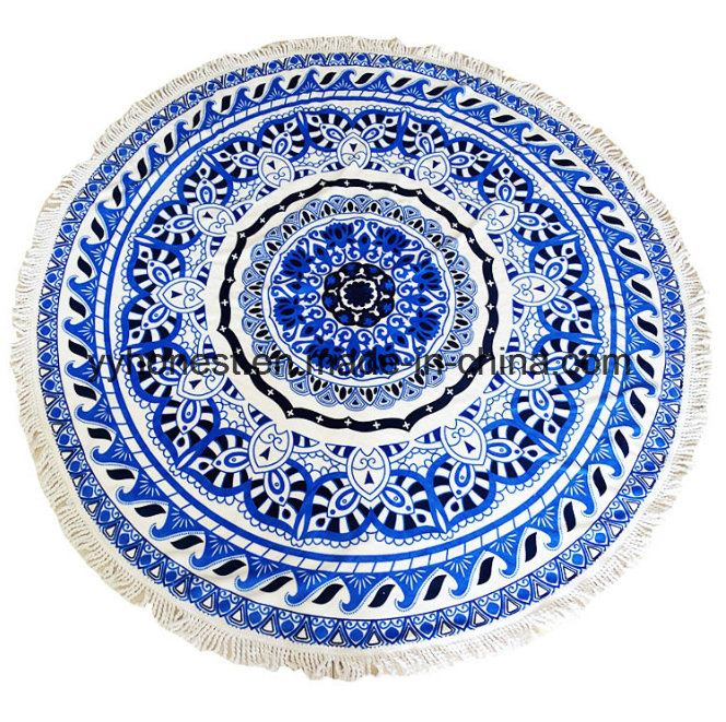 China Suppliers High Quality Microfiber Digital Printed Circular Beach Towel