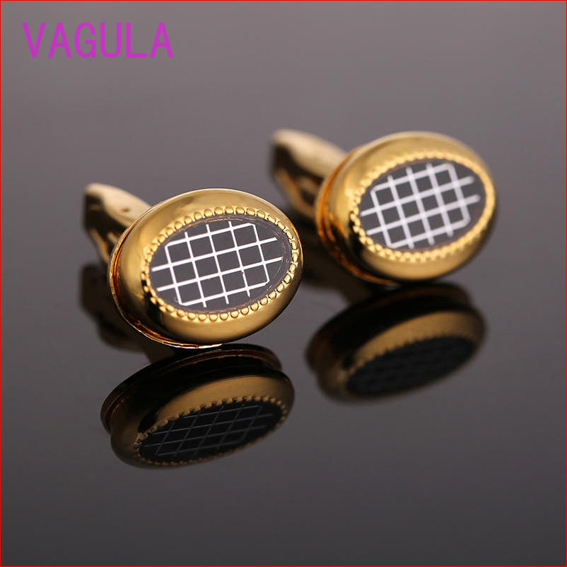 2016 Newsest Gold Plated Pattern of Scotland Oval Cufflinks L51918