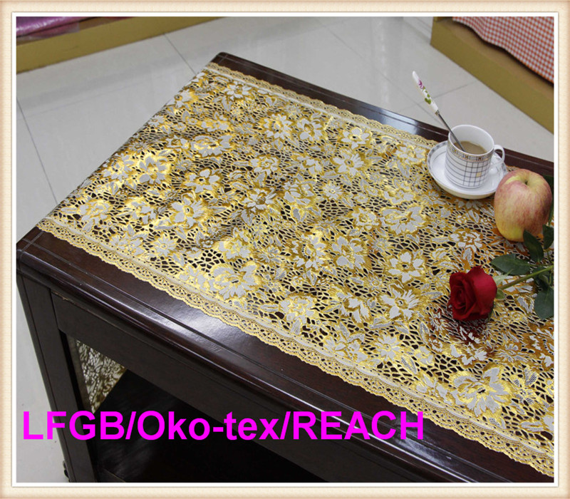Factory Cheap Price PVC Long Lace in Rolls Table Cloths