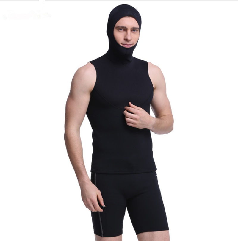 Men's 3mm Neoprene Scuba Diving Wetsuit Swimming Wetsuit with Hood