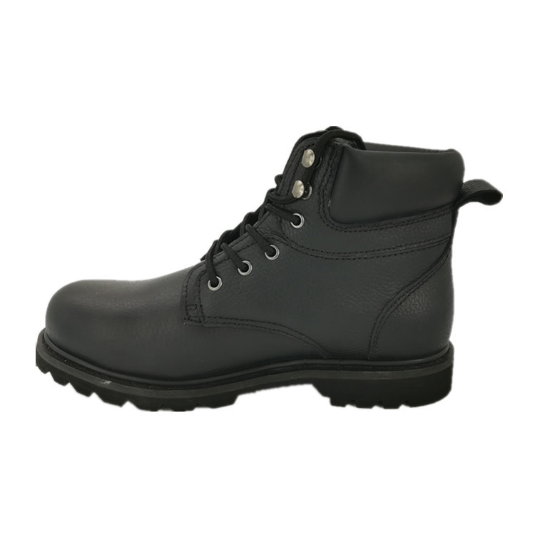 Black Genuine Leather Upper Good Year PPE Safety Boot