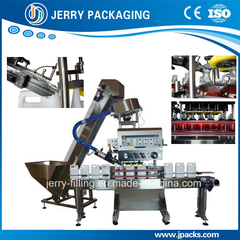 Factory Supply Automatic Spindle Plastic Round Cap Screwing & Capping Machine