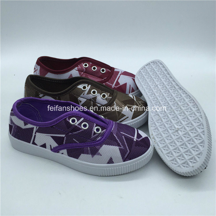 2018 New Design Canvas Shoes Children Injection Shoes Customized (ZL0111-1)