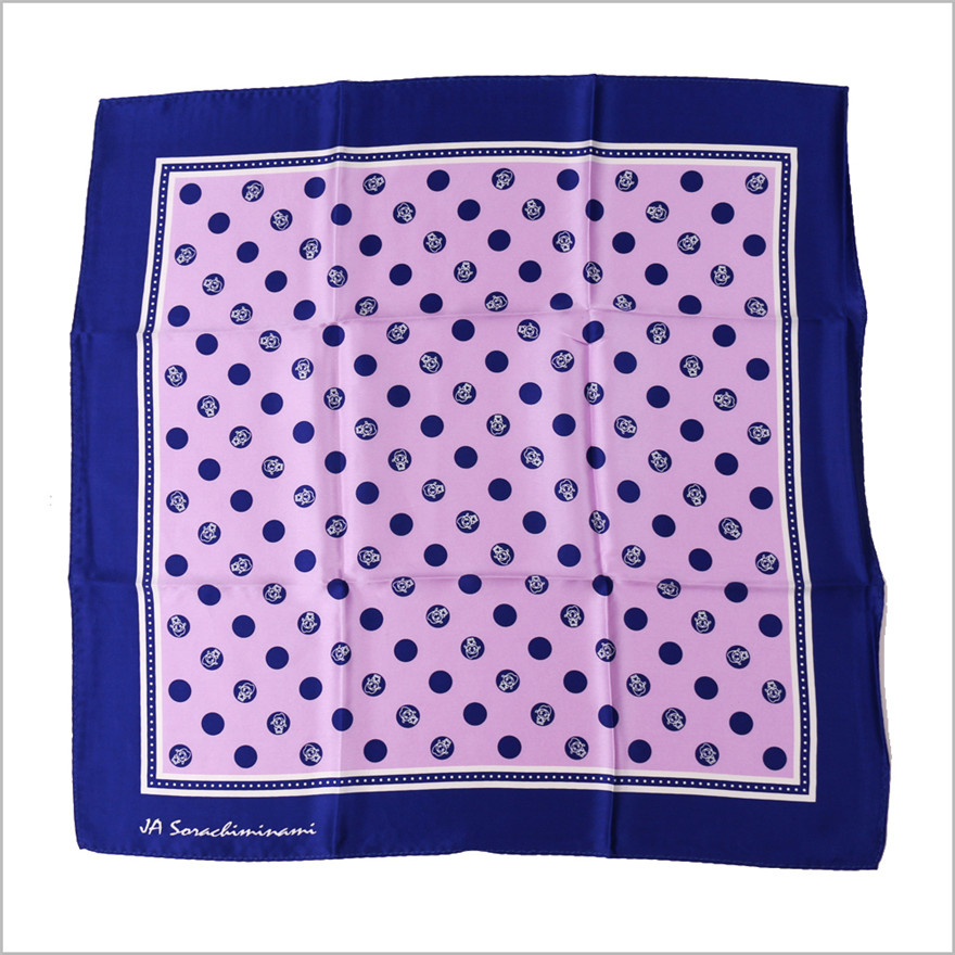 New Design Uniform Printed Logo Silk Polyester Scarf (SF-004)