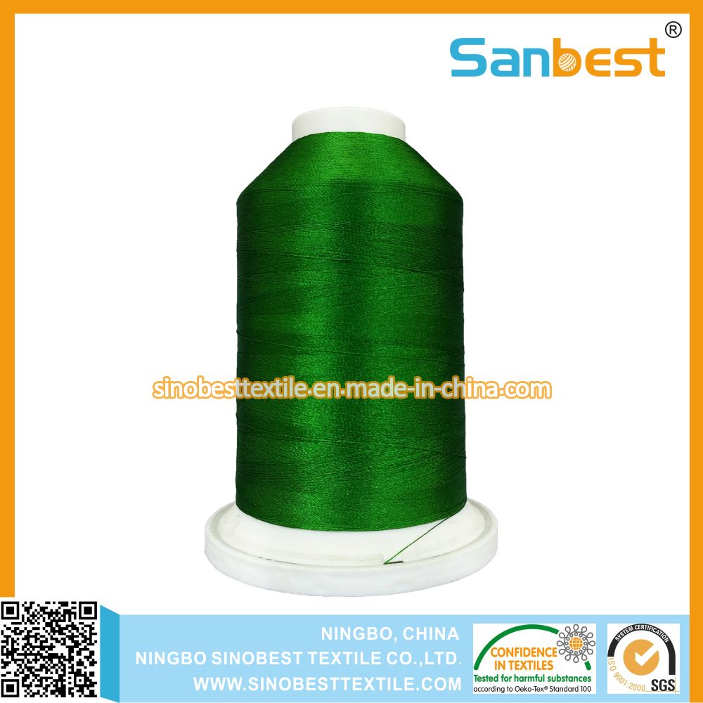 Polyester Embroidery Thread on King Spool with Snap Bottom