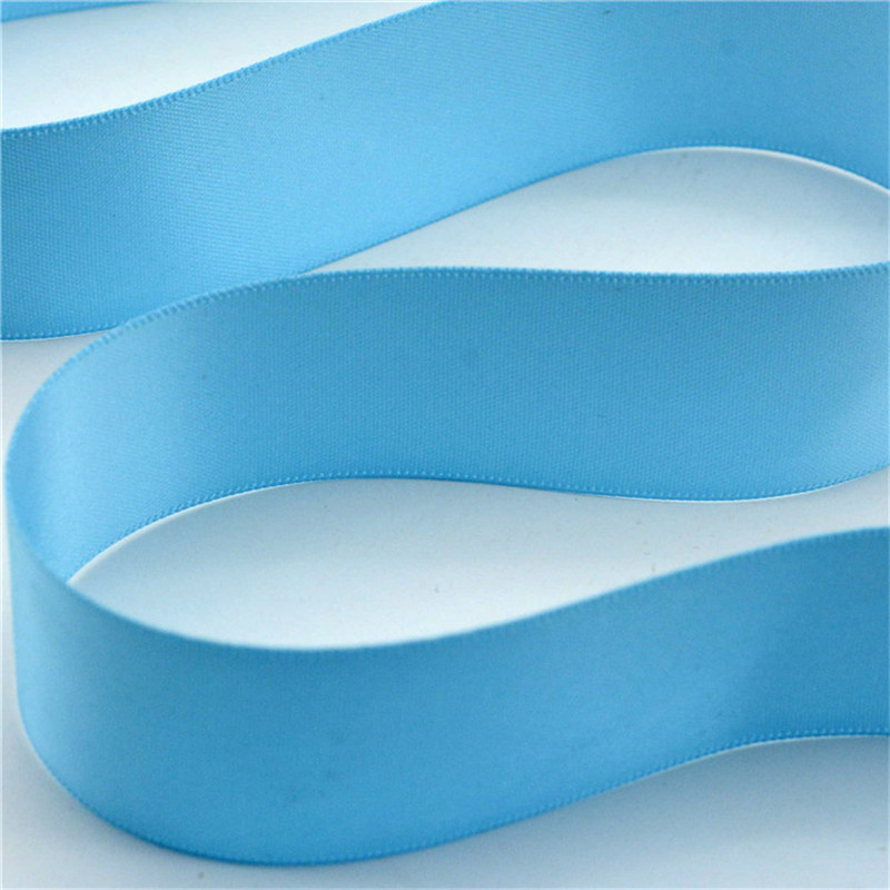 Custom Silver Double Faced Polyester Satin Ribbon for Party Decoration