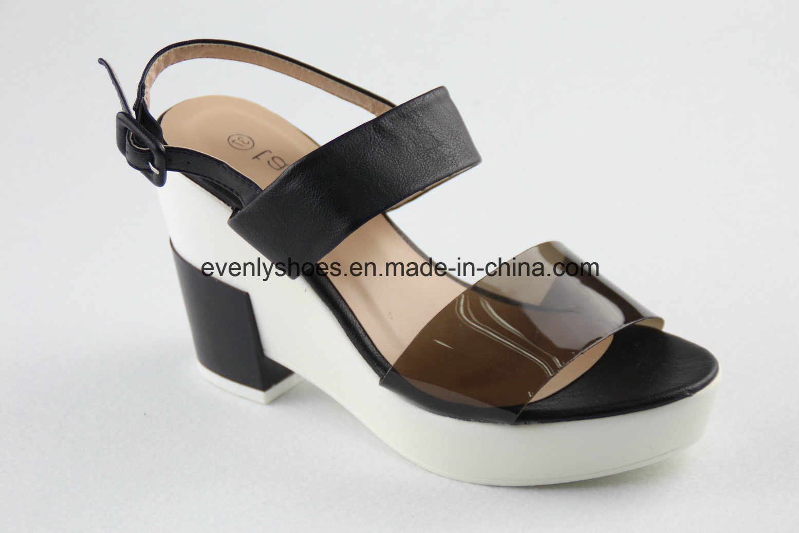 High Heel Lady Sandal Women Shoes with White Outsole