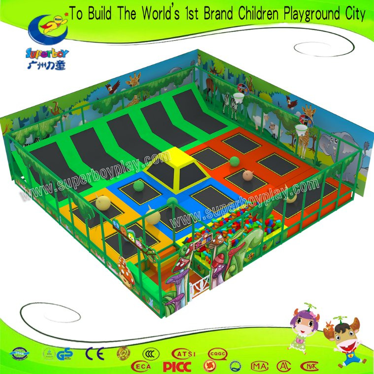 Ce Standard Indoor Playground Trampoline with Dodge Ball