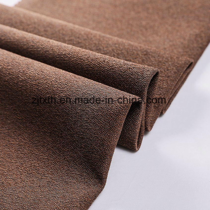 Brown Color Spray Water Furniture Fabric with T/C Backing