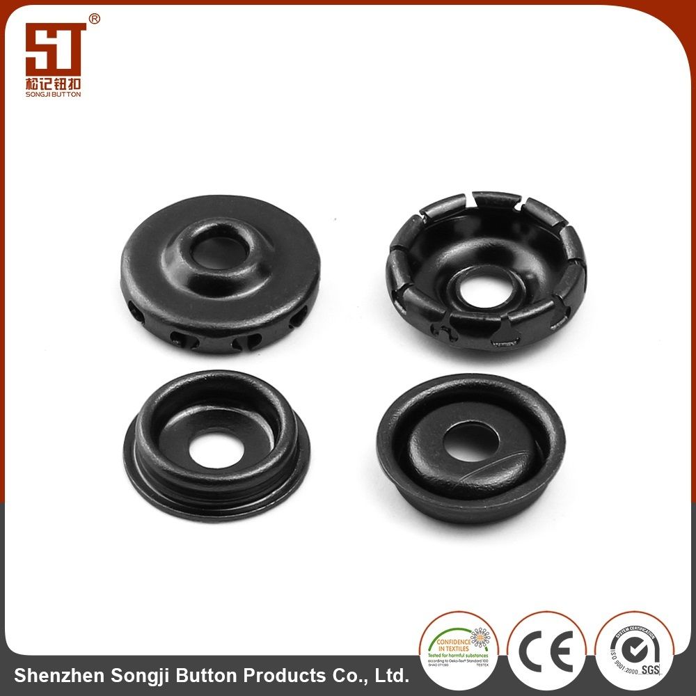 Wholesale OEM Monocolor Round Individual Snap Metal Button