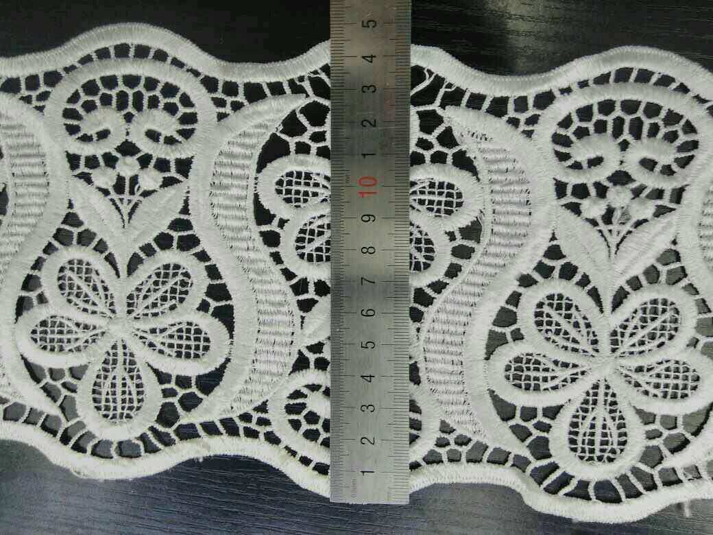New Design Wholesale Embroidery Nylon Lace Polyester Embroidery Trimming Fancy Lace for Garments Accessory and Home Textiles