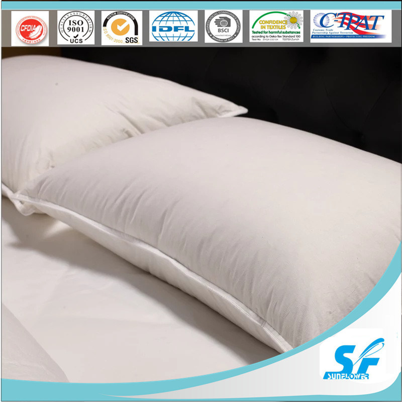 300tc White Jacquard Polyester Microfiber Pillow