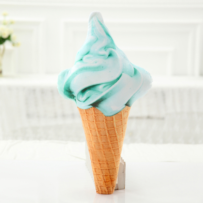 Custom Lifelike Ice Cream Plush Pillow