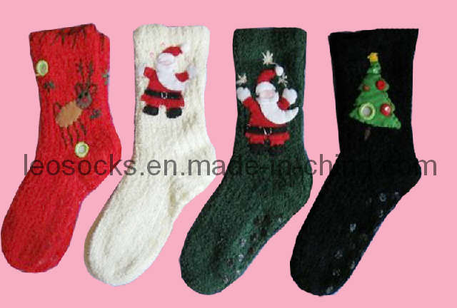 Party Decoration Funny Knitted Christmas Sock