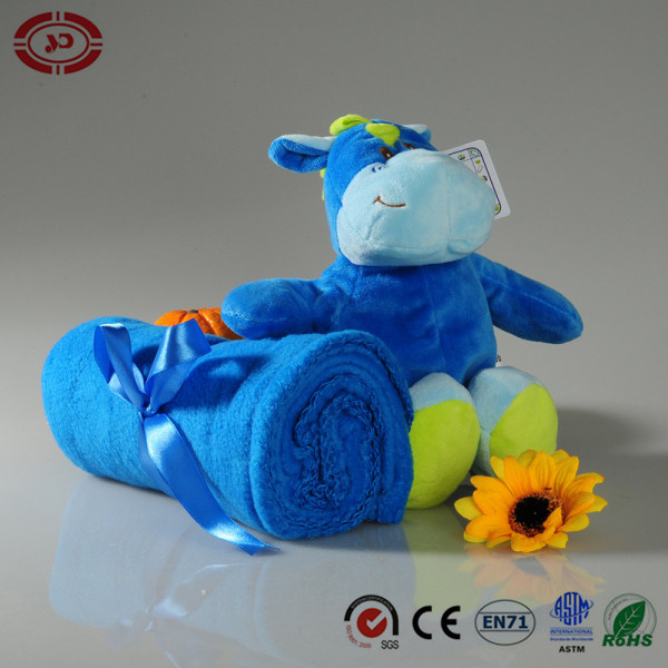 Mini Mule Plush Cow Toy and Matching Blanket Kids Gift