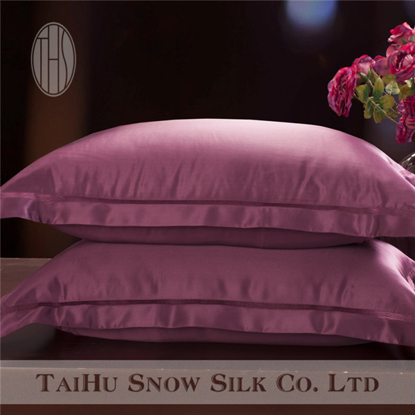 High-End 100% Mulberry Silk Satin 19mm Pillowcase with 20''x27'' Size