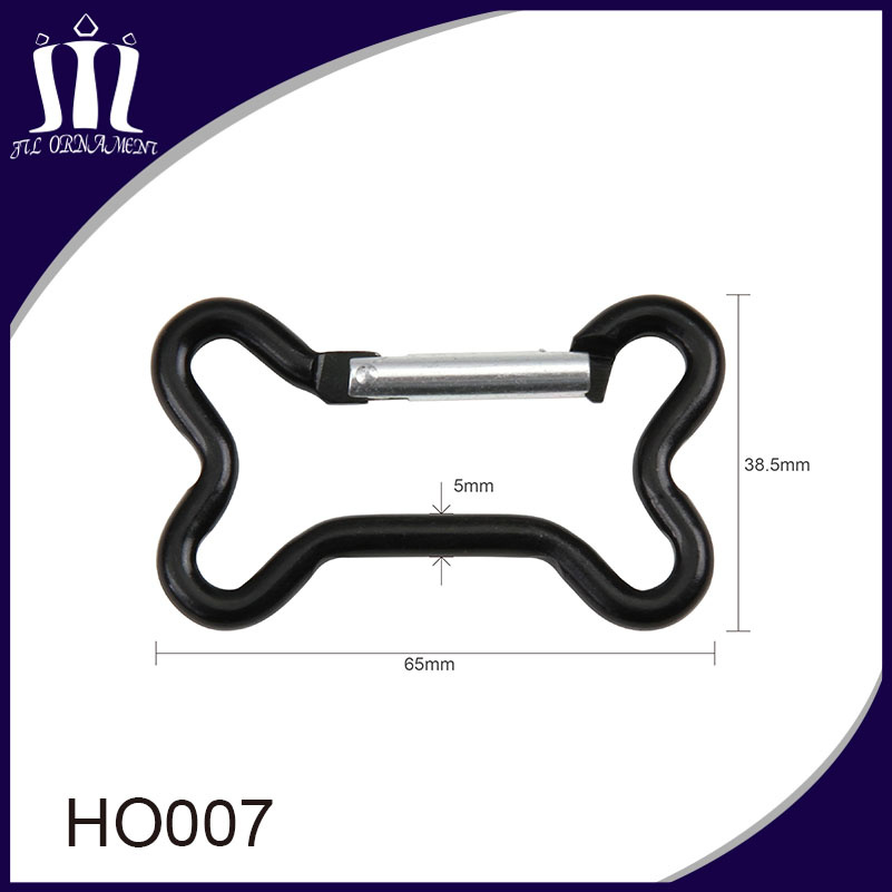 Fashion Climbing Bone Shape Accessories Snap Hook Carabiner