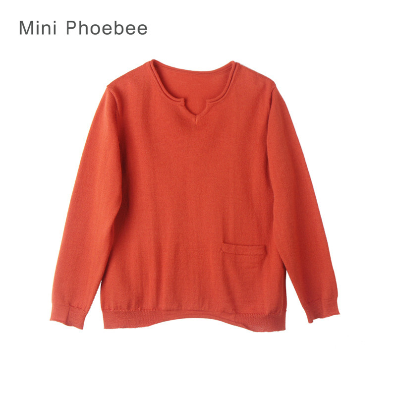 100% Wool Knitted Boys Sweaters for Autumn Winter