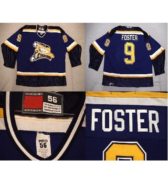 Customize Whl Saskatoon Blades Jerseys Foster Goalit Cut Hockey Jerseys
