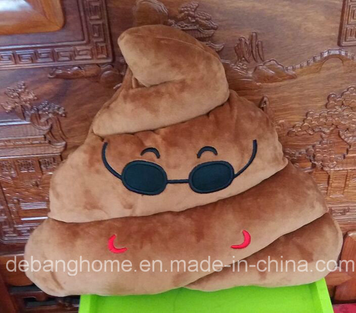 Poop Shaped Plush Emoji Pillow
