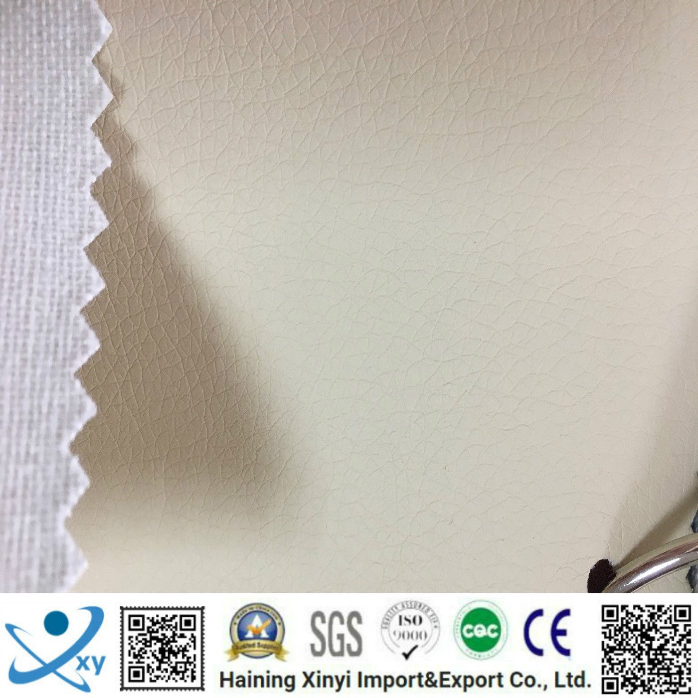 Sofa Fabric PU Artificial Leather/Synthetic Sofa Leather Bonding with Fleece for America Markets