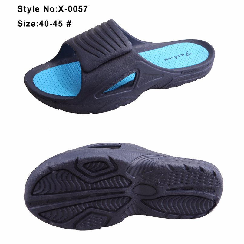 Simple Open Toe EVA Men Slippers, Fashion Holey Slippers