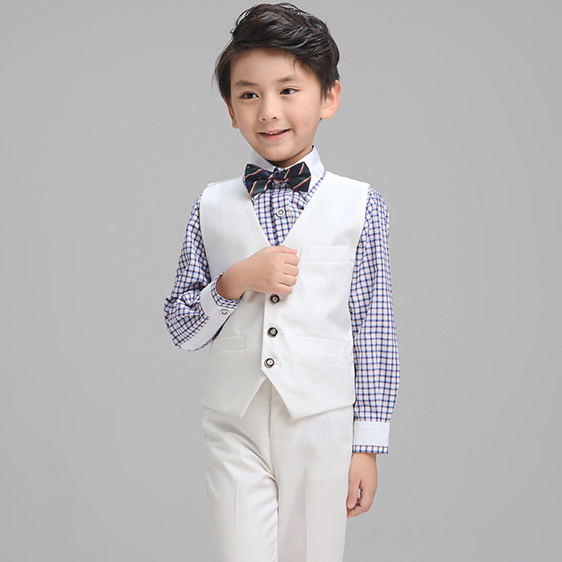 Bulk White Color Boy Formal Tuxedo Waistcoat